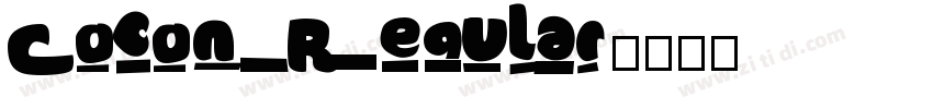 Cocon Regular字体转换